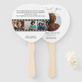 Abanico Paddle Funeral Hand Fan – Rounded Corners