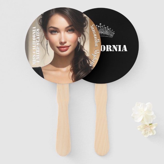 Abanico Palabras de ventilador de concurso de texto ligero (Anverso y reverso)