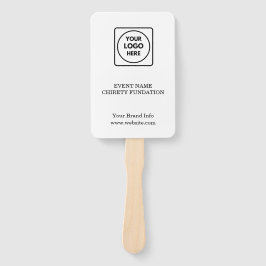 Abanico Paleta de subasta benéfica | Diseño de evento con 