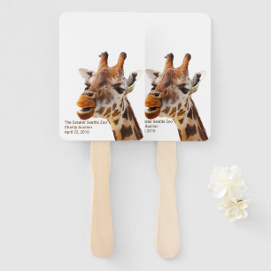 Abanico Paleta temática de la subasta del parque zoológi
