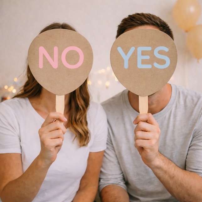 Abanico Paletas del Juego de Boda Sí o No (Subido por el creador)