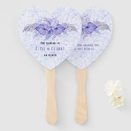 Abanico Palm azul púrpura tropical deja Boda