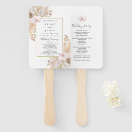 Abanico Pampas Grass Boda