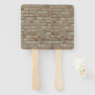 Abanico Pared de ladrillo marrón un diseño novedoso