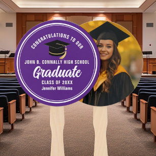 Abanico Partido de Graduación de Personalizado de Foto Gra