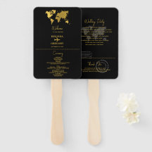 Pasaporte de Boda Programa Negro Oro