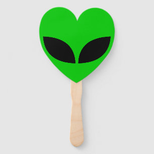 Abanico Pascua de papel de Alien Love Heart