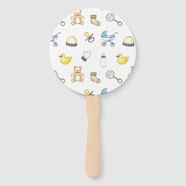 Abanico Patrón de ducha de bebé (Anverso)