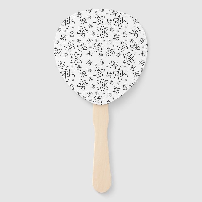 Abanico Patrón de edad atómica retro de átomos (Anverso)