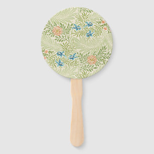 Abanico Patrón floral William Morris Larkspur