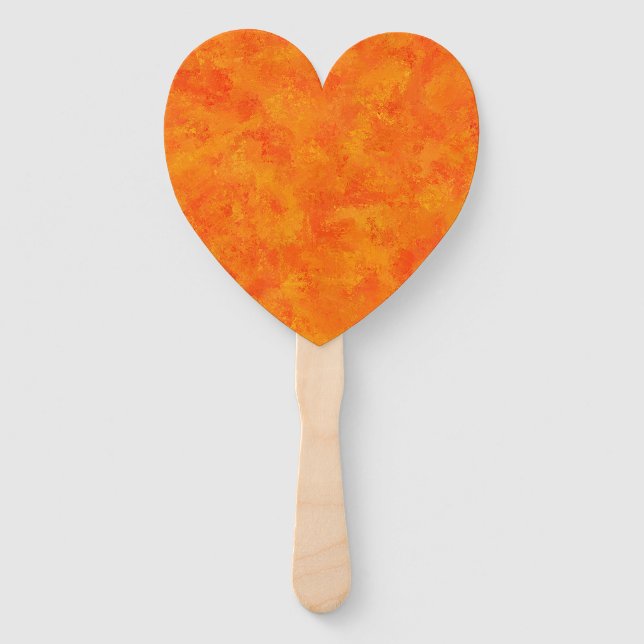 Abanico Patrón resumen naranja (Anverso)