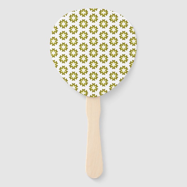 Abanico Patrón verde oliva (Anverso)