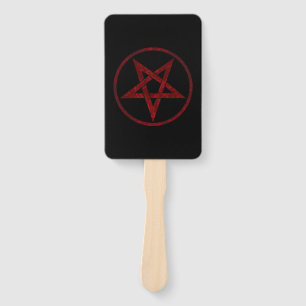 Abanico Pentagram del diablo Rojo