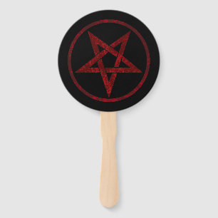 Abanico Pentagram del diablo Rojo