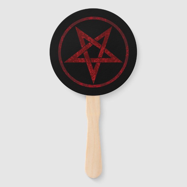 Abanico Pentagram del diablo Rojo (Anverso)