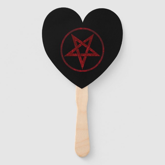 Abanico Pentagram del diablo Rojo (Anverso)