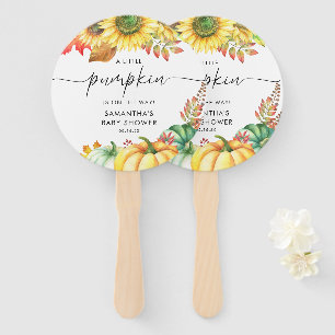 Abanico Pequeña calabaza Género Neutral Caída Baby Shower