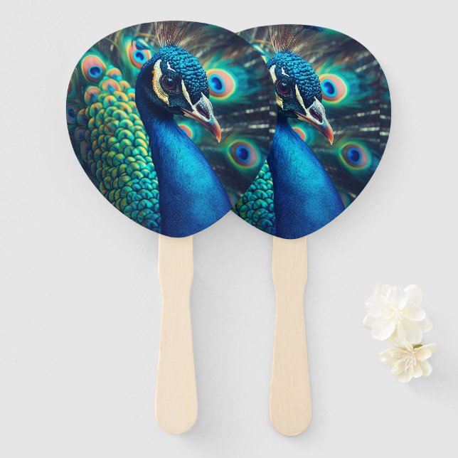 Abanico Perfil de Peacock (Anverso y reverso)