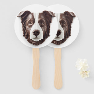 Abanico Perro Border Collie Inspirado en 3D