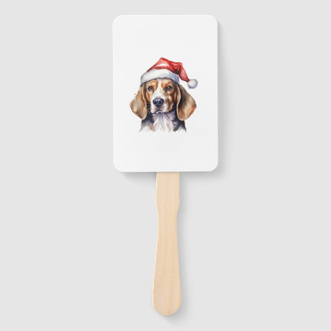 Abanico Perro de los Navidades Beagle (Anverso)