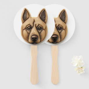 Abanico Perro Malinoi Belga Inspirado en 3D