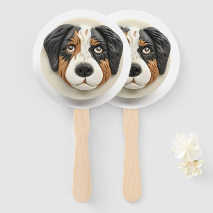 Abanico Perro Pastor Australiano Inspirado en 3D