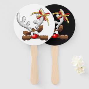 Abanico Personaje de Navidades divertidos y desconcertados