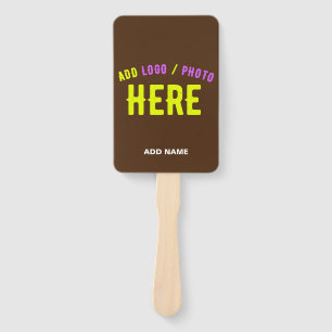 ABANICO PERSONALIZABLE MODERNO ELEGANTE BROWN VERIFICADO M