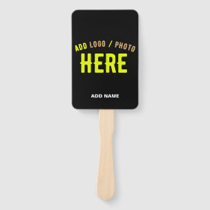 ABANICO PERSONALIZABLE MODERNO ESTILO NEGRO VERIFICADO MAR