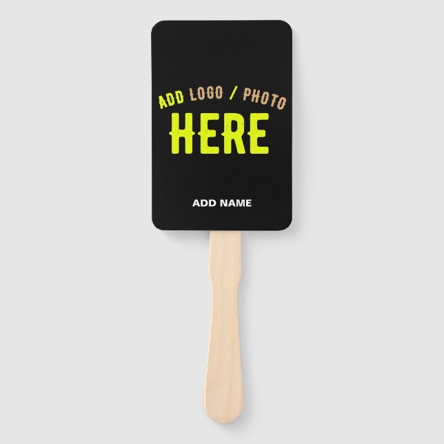 ABANICO PERSONALIZABLE MODERNO ESTILO NEGRO VERIFICADO MAR (Anverso)