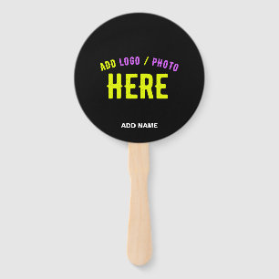 ABANICO PERSONALIZABLE MODERNO ESTILO NEGRO VERIFICADO MAR