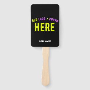 ABANICO PERSONALIZABLE MODERNO ESTILO NEGRO VERIFICADO MAR