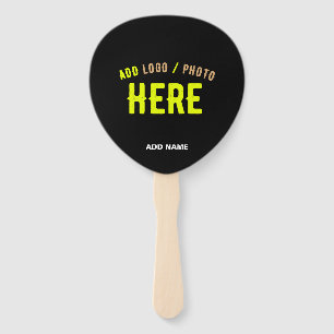 ABANICO PERSONALIZABLE MODERNO ESTILO NEGRO VERIFICADO MAR