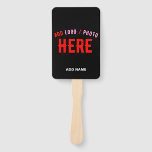 ABANICO PERSONALIZABLE MODERNO ESTILO NEGRO VERIFICADO MAR