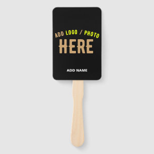 ABANICO PERSONALIZABLE MODERNO ESTILO NEGRO VERIFICADO MAR