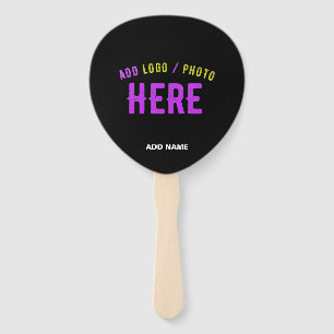 ABANICO PERSONALIZABLE MODERNO ESTILO NEGRO VERIFICADO MAR
