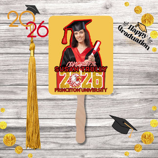 Abanico Personalizado 2025 Grad Fan de High School & Colle