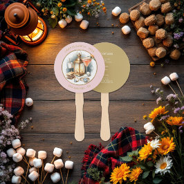 Abanico Personalizado Camp Bride Bachelorette Fin de Seman