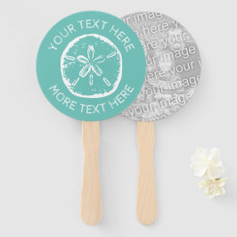 Abanico Personalizado de arena del dólar concha de la play