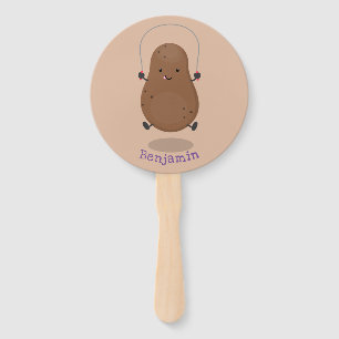 Abanico Personalizado de cuerda de saltar de patata feliz