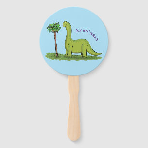 Abanico Personalizado de los dinosaurios de brontosauro ve