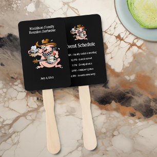 Abanico Personalizado de programación de eventos de reunió