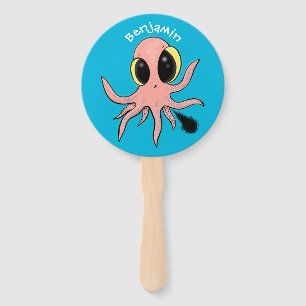 Abanico Personalizado de pulpo para bebés, dulce y descara