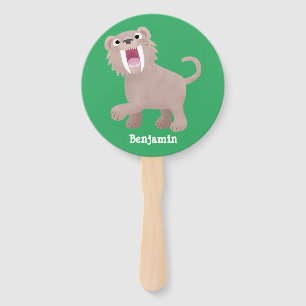 Abanico Personalizado de Smilodon del tigre dientes de Cut