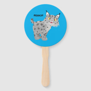 Abanico Personalizado del lince del bobcat medio