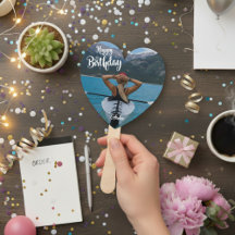 Personalizado en forma de corazón Foto Ventilador