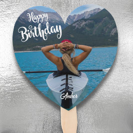 Abanico Personalizado en forma de corazón Foto Ventilador 