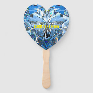 Abanico Personalizado Luxury Chic Corazón Rubí