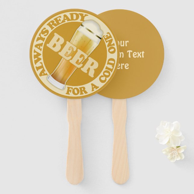 Abanico Personalizado texto conjunto de ventilador de mano (Anverso y reverso)