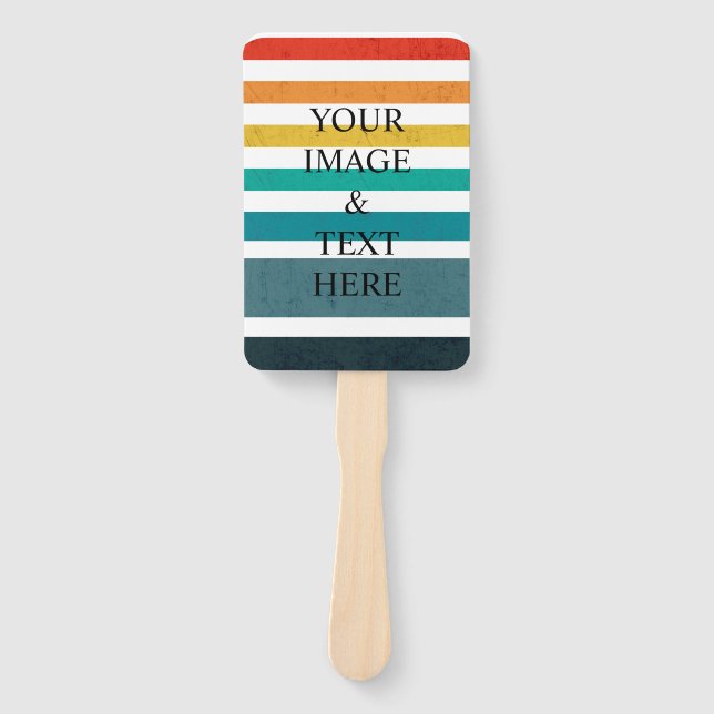 Abanico Personalized Custom Your Own Photo & Text  (Anverso)